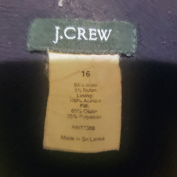 J Crew Navy Blue Lady Day Insulated Wool Coat, 16 (10) - Picture 6 of 10